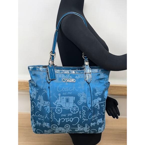 Y2K Coach F15157 Gallery Horse & Carriage Tote & Turnlock Checkbook Wallet - Picture 11 of 16